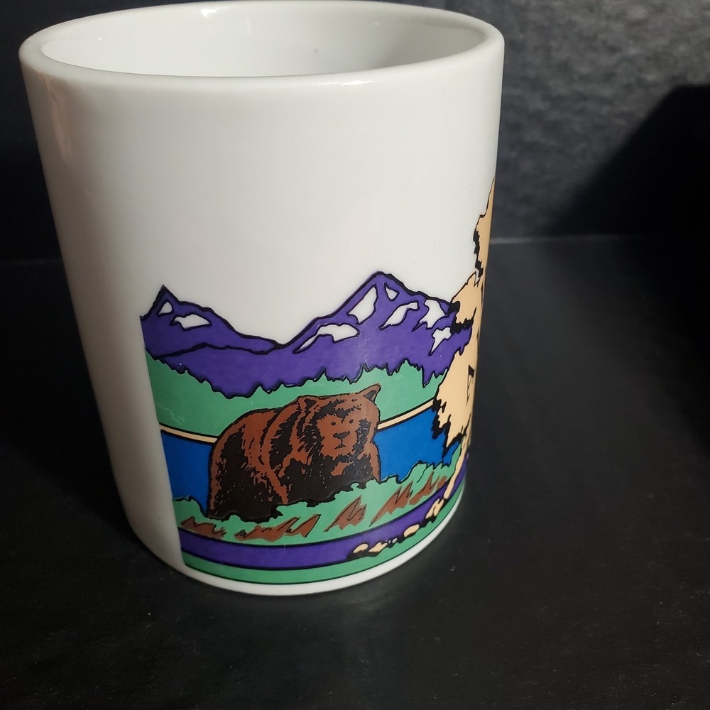 Homer Alaska Coffee Mug Nature Graphics Brown Bear Fish Outdoors - Picture 4 of 10